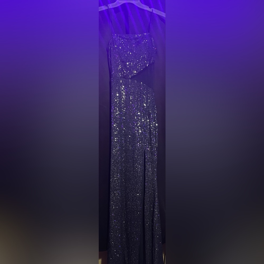 Black and silver sparkling TRIXXI long dress kids size 5